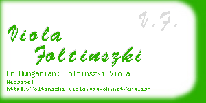 viola foltinszki business card